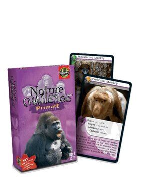 Bioviva Nature Challenge- Primates -English Version Card Game New Sealed Ages 7+